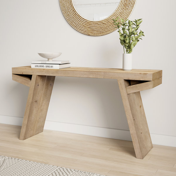 Gracie Oaks 58" Wood Console Table & Reviews | Wayfair